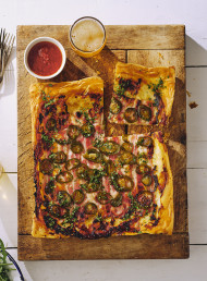 Bacon, Jalapeño and Mozzarella Tarte Tatin