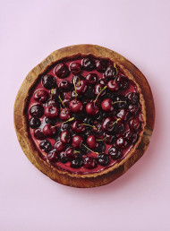 Cherry Almond Cheesecake Tart