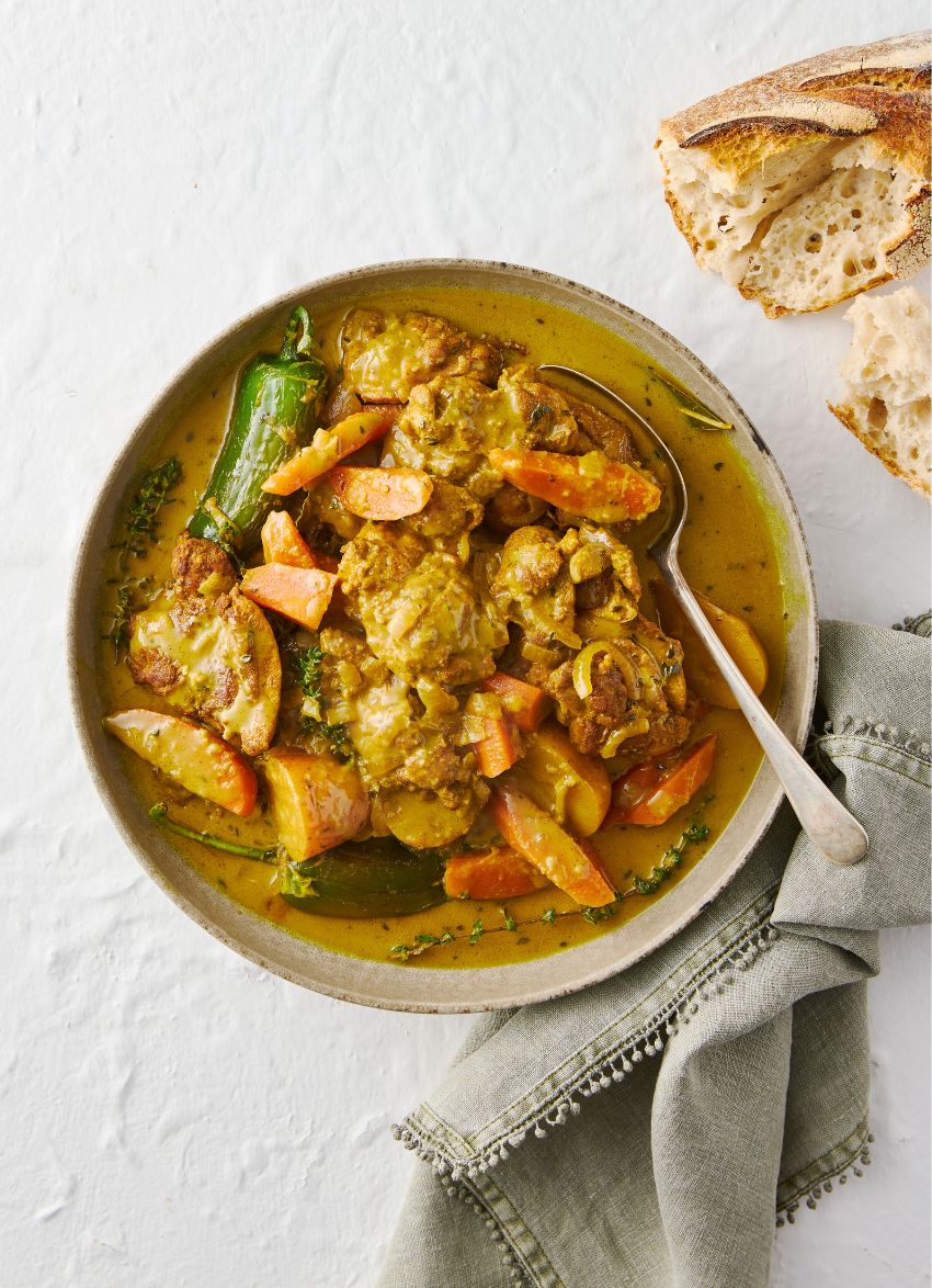Fragrant Jamaican Chicken and Vegetable Curry