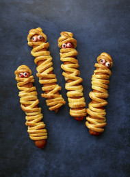 Halloween Sausage Mummies
