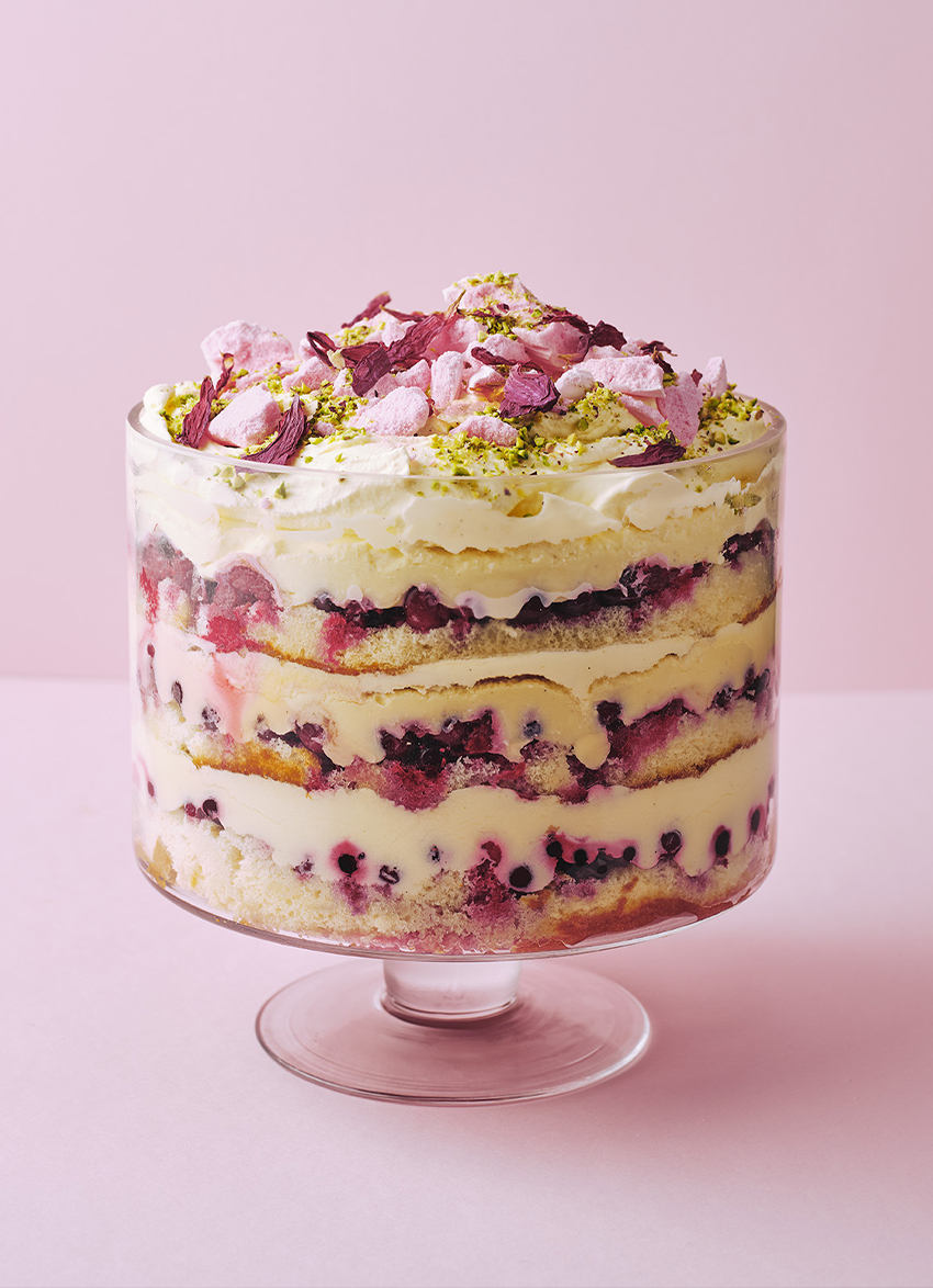 Mixed Berry and White Chocolate Trifle