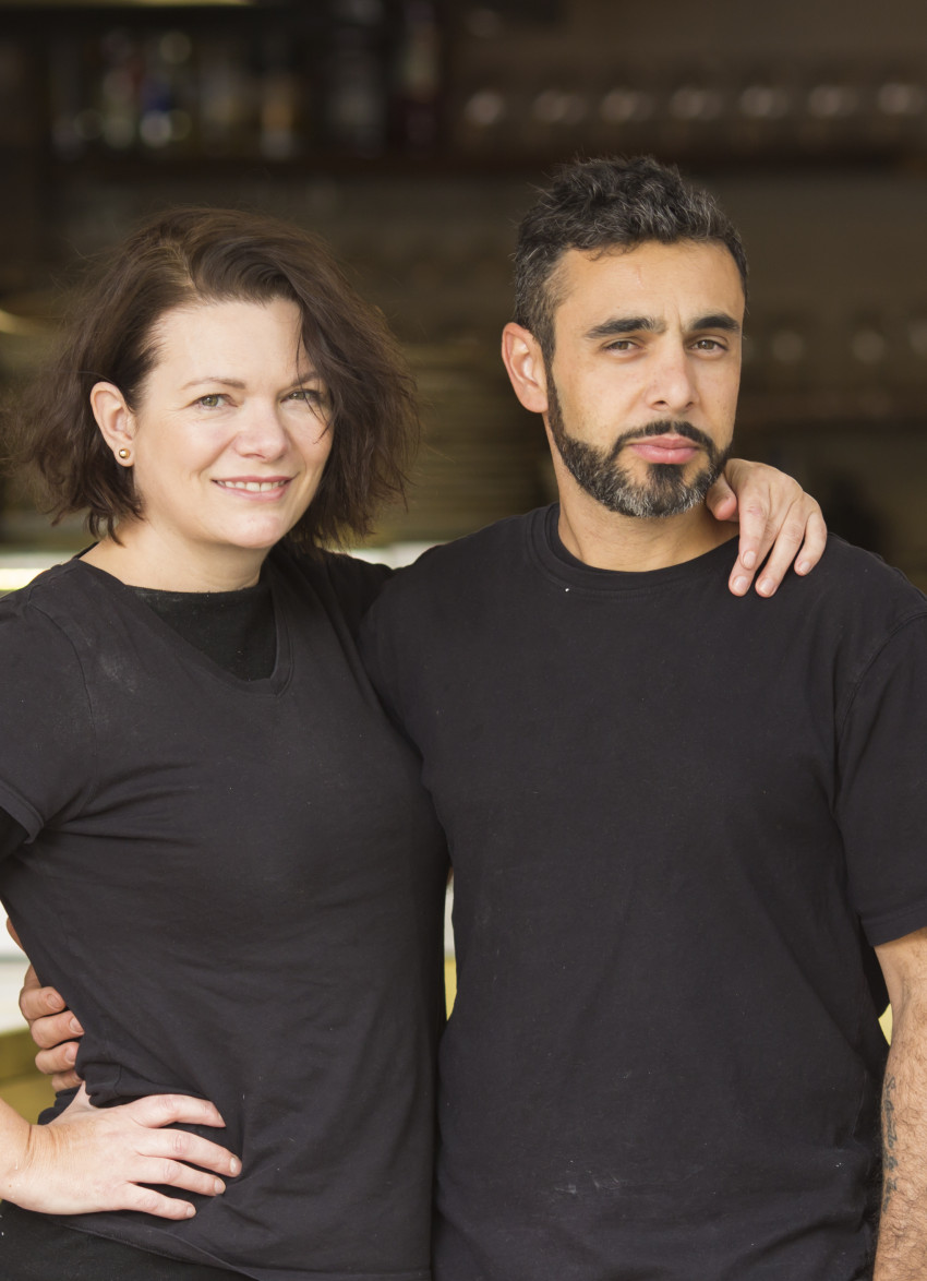 In the kitchen with Sarah Ginella and Nico Mendez of Barulho