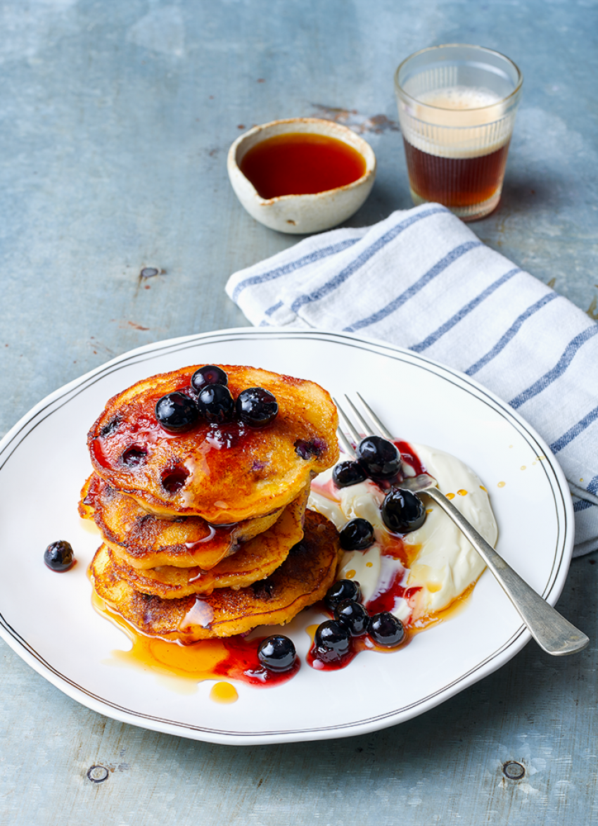 Blueberry and Lemon Hotcakes