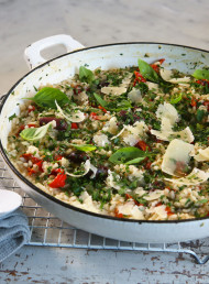 Sundried Tomato, Pepper and Parmesan Risotto