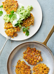 Sweetcorn Fritters with Smashed Avocado