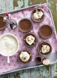 Chocolate and Hazelnut Puddings