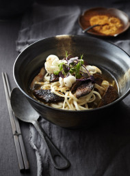 Miso-roasted Portobello Mushrooms with Udon Noodles 