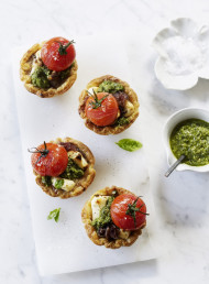 Roasted Tomato, Caramelised Onion and Feta Tarts
