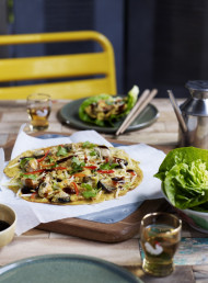 Mussel and Spring Onion Omelette 