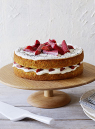 Rhubarb and Poppy Seed Cake