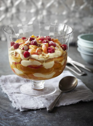 Fresh Peach and Orange Tiramisu