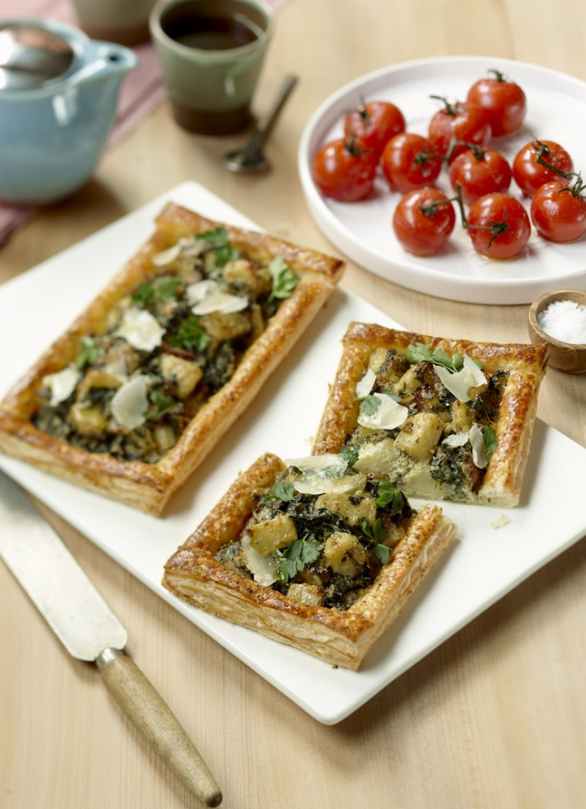 Swiss Chard, Bacon and Parsnip Tarts