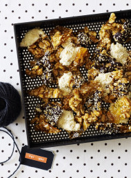 Walnut and Rum Toffee Clusters