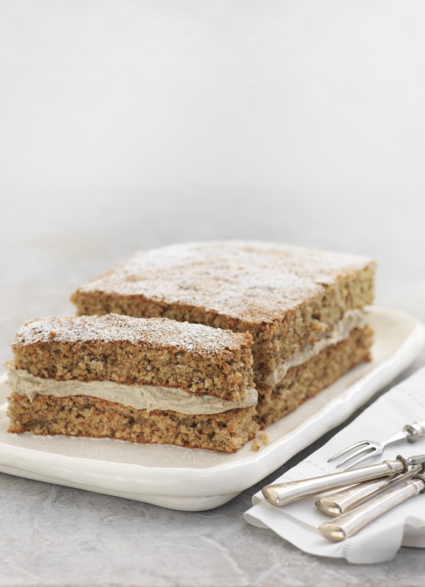 Hazelnut Tiramisu Layer Cake