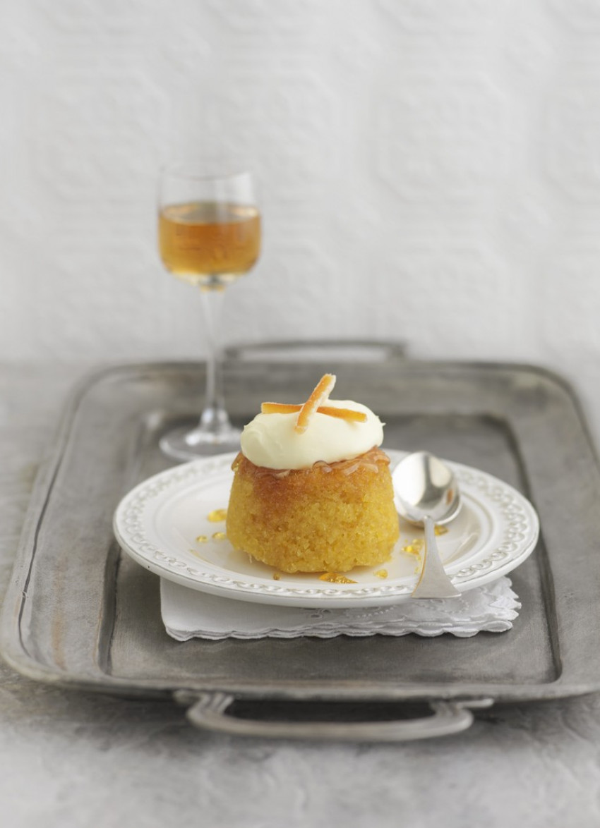 Steamed Candied Orange Puddings