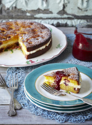 Raspberry and Polenta Cake