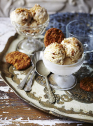 Amaretti, Ginger and Brittle Toffee Semifreddo