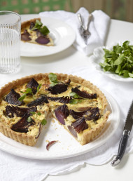 Roasted Red Onion and Blue Cheese Tart
