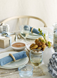 Pumpkin and Halloumi Risotto Cakes with Pomegranate Sauce