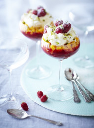 Lime Syllabub and Raspberry Eton Mess