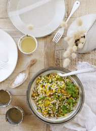 Sweetcorn, Yellow Tomato and Pearl Barley Salad