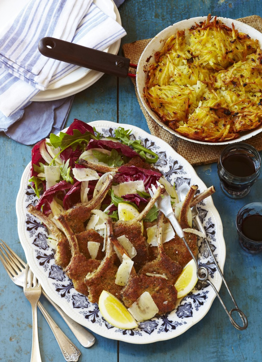 Lemon and Oregano Crumbed Lamb Cutlets