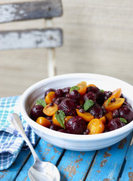 Beetroot and Tomato Salad with Capers and Mint