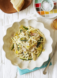 Zucchini, Artichoke and Lemon Pasta