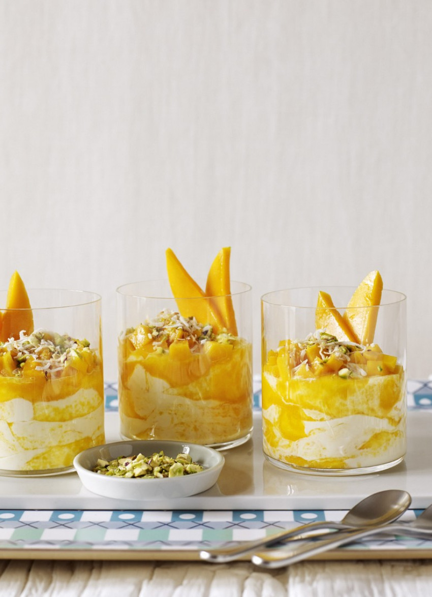 Mango and Lime Fools