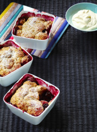 Blackberry and Apple Cobbler