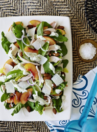 Smoked Chicken, Nectarine and Roasted Almond Salad