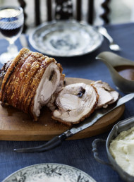 Roast Loin of Pork with Cauliflower and Apple Pure