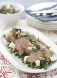Pork with Eggplant and Ricotta Salad