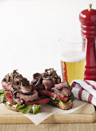 Rump Steak and Caramelised Onion Sandwiches