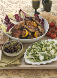 Fennel, Broad Bean and Mozzarella Salad