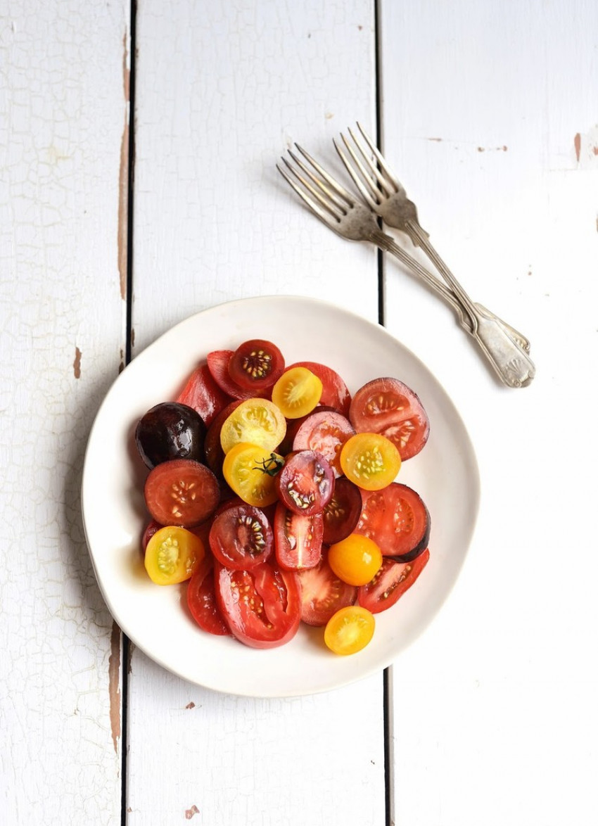 Sarah Tuck's Ugly Beautiful Tomato Salad