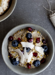 Buckwheat Bircher with Berries and Bee Pollen