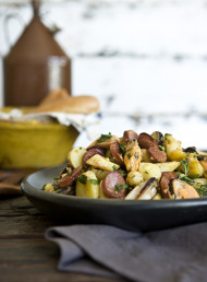 Mussel, Potato and Chorizo Salad