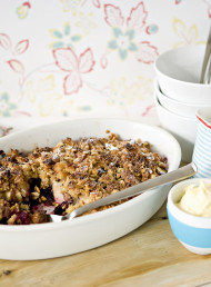 Blueberry and Apple Crisp