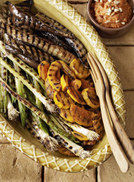 Grilled Vegetables with Romesco Sauce
