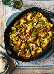 Seafood Stew with Chermoula, Potatoes and Olives 