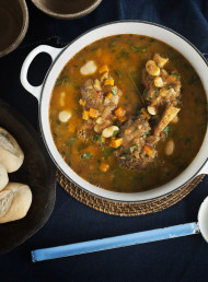 Hearty Lamb Shank and Butterbean Soup