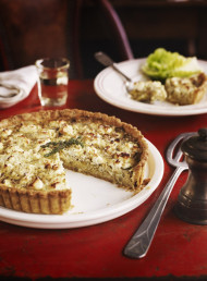 Leek, Thyme and Goats Cheese Tart