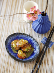 Grilled Scallops with Miso Dressing