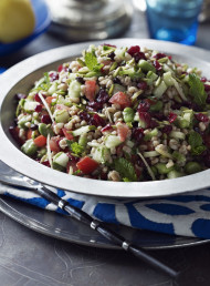 Farro Salad with Broad Beans and Preserved Lemon