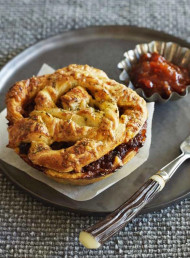 Mince and Bacon Pies with Crispy Cheese and Rosemary Twists