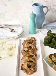 Pork Scallopine with Ham, Sage and White Wine