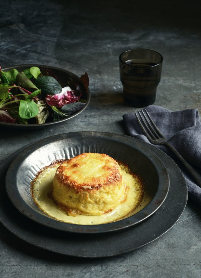 Double Baked Cauliflower Soufflé
