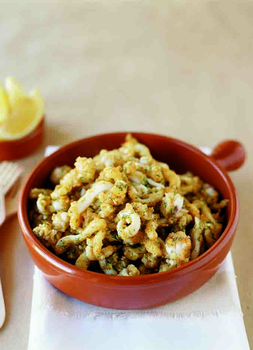 Panfried Calamari with Garlic and Herbs