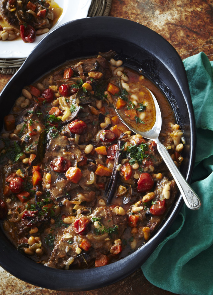 Braised Lamb with White Beans